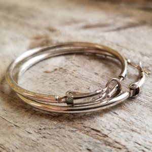 Sterling Silver Hoop Earrings